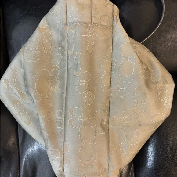 Coach Metallic Silver Shoulder Bag - Picture 5 of 9